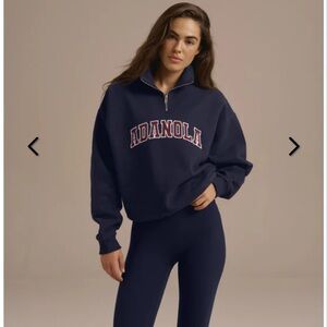 Andola 100% Organic Cotton Quarter Zip Pullover Size XS